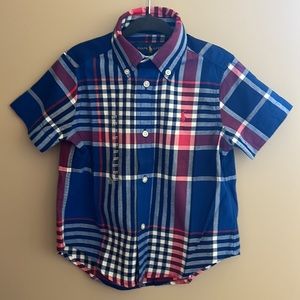 NWT Ralph Lauren Short Sleeve Button Down - 2T